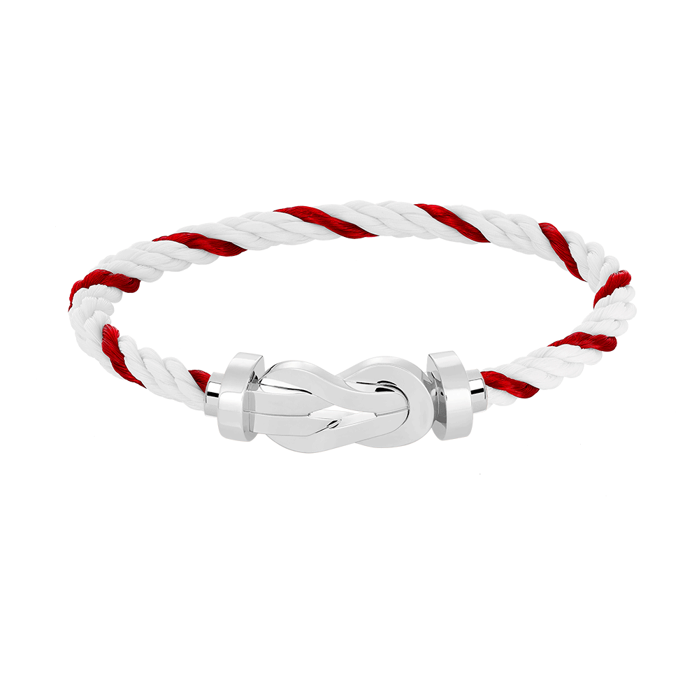 [Royal]CHANCE LARGE 8 FIGURE BUCKLE NO DIAMOND BRACELET SILVER