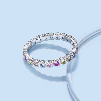[Royal]Exquisite Colorful Round Cut Party Ring