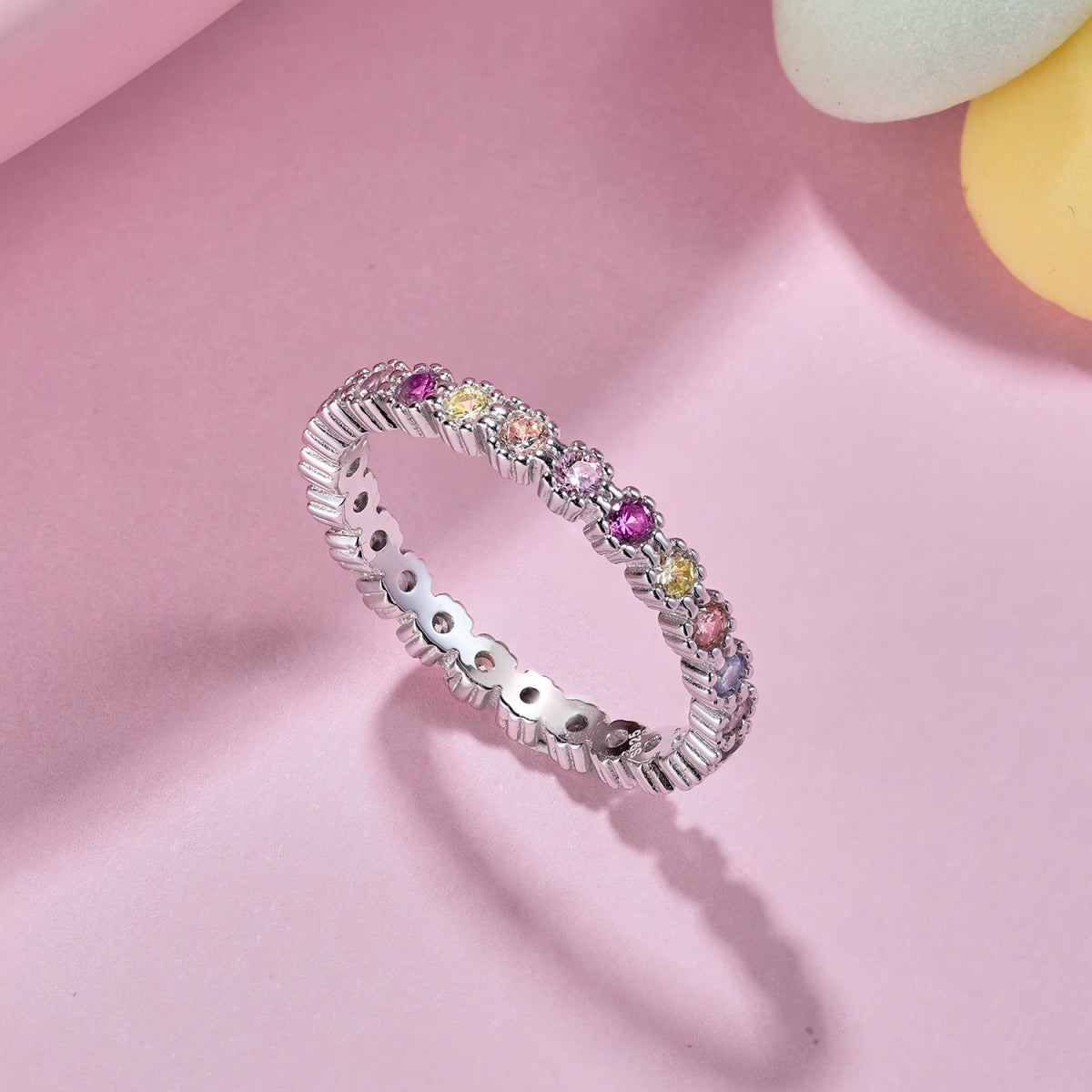 [Royal]Exquisite Colorful Round Cut Party Ring