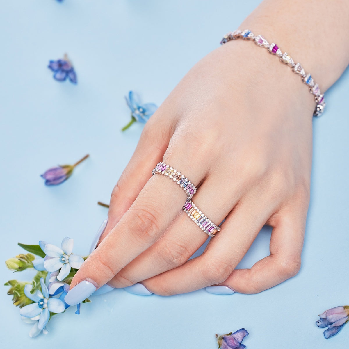 [Royal]Radiant Water Drop Shape Daily Bracelet