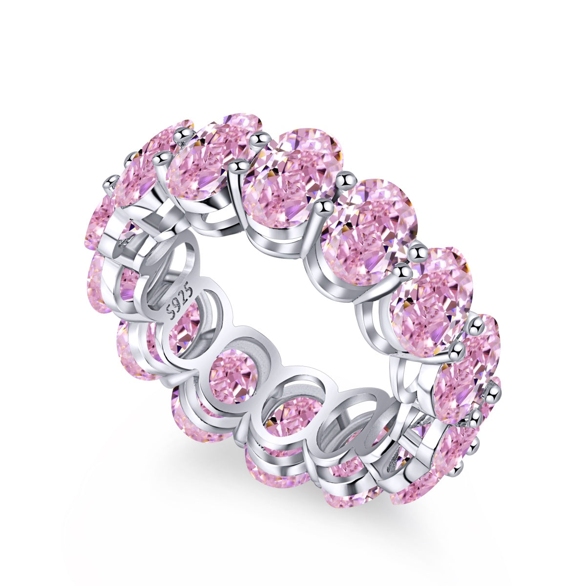 [Royal]Dainty Elongated Cushion Cut Tennis Ring
