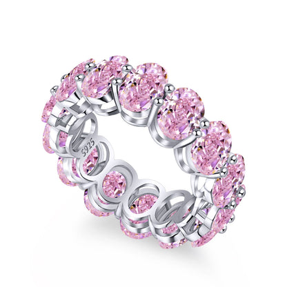 [Royal]Dainty Elongated Cushion Cut Tennis Ring