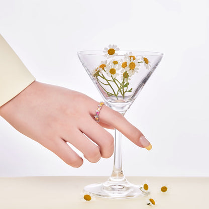 [Royal]Dazzling Polychromatic Multi cut Daily Ring
