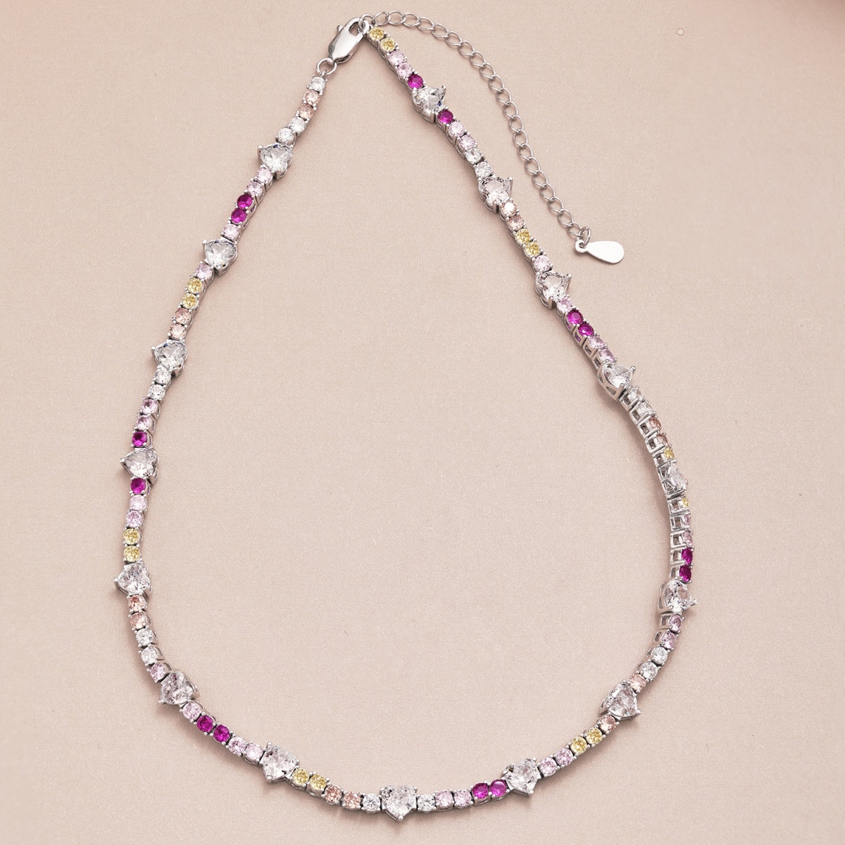 [Royal]Delicate Colorful Rainbow Tennis Chain