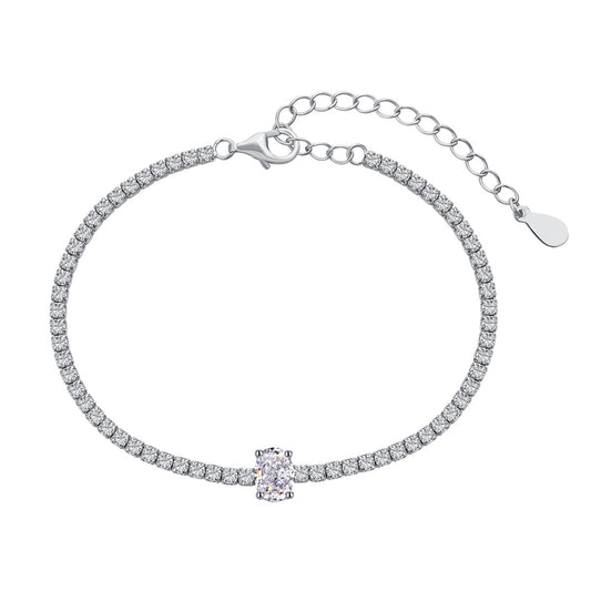 [Royal]0.75 Carat Exquisite Oval Cut Daily Bracelet