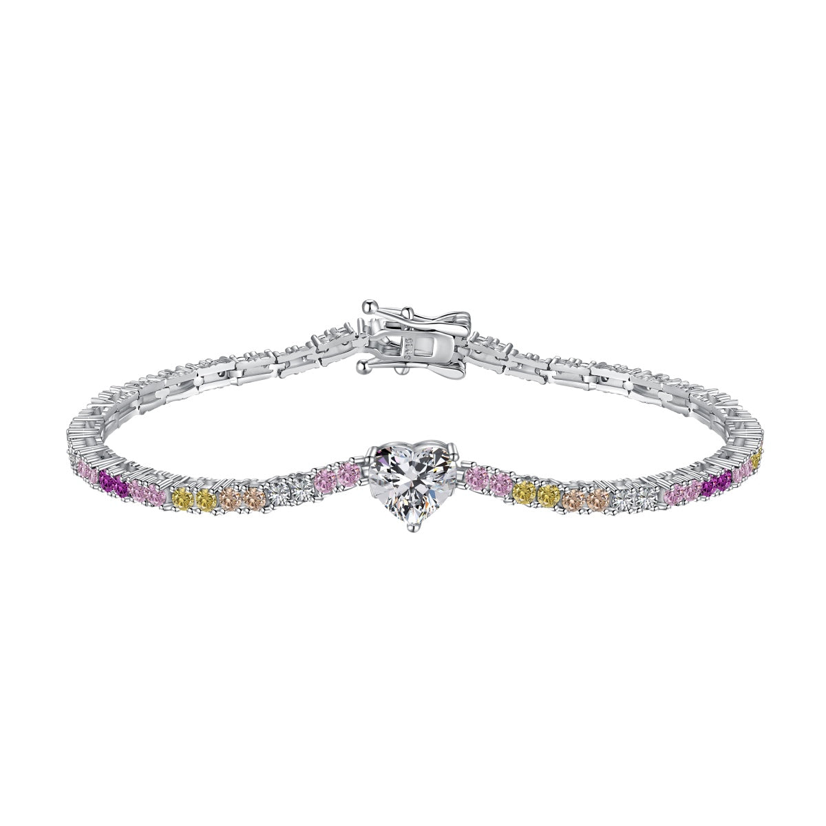 [Royal]Delicate Romantic Heart Shape Lover Bracelet