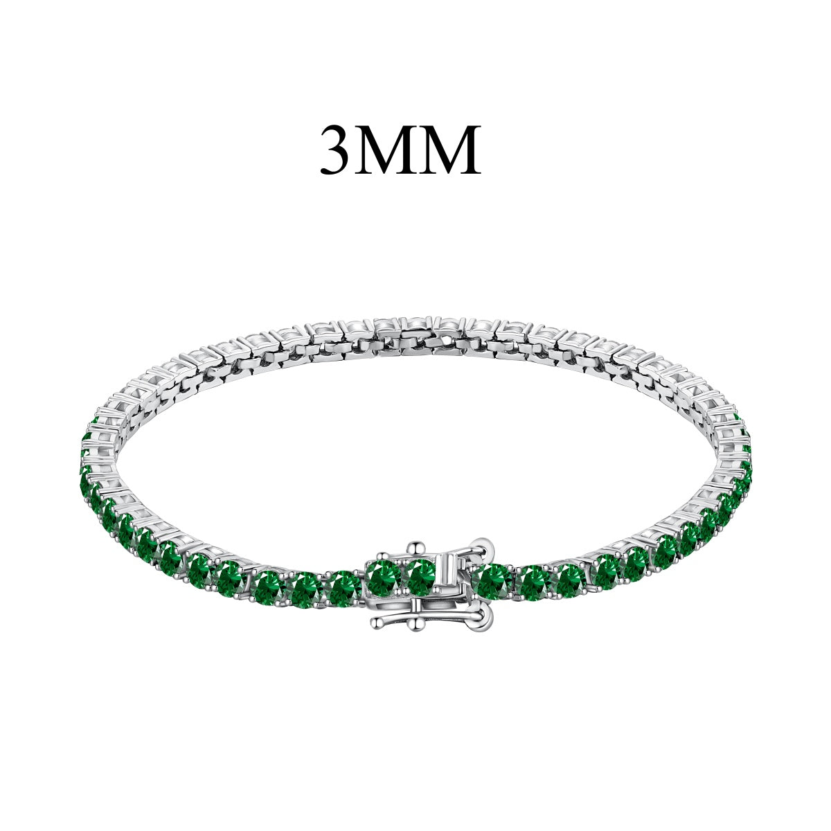 [Royal]Radiant Colorful Round Cut Party Bracelet