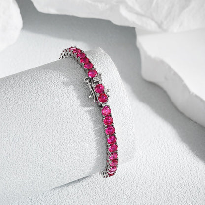 [Royal]Radiant Colorful Round Cut Party Bracelet