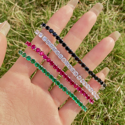 [Royal]Radiant Colorful Round Cut Party Bracelet