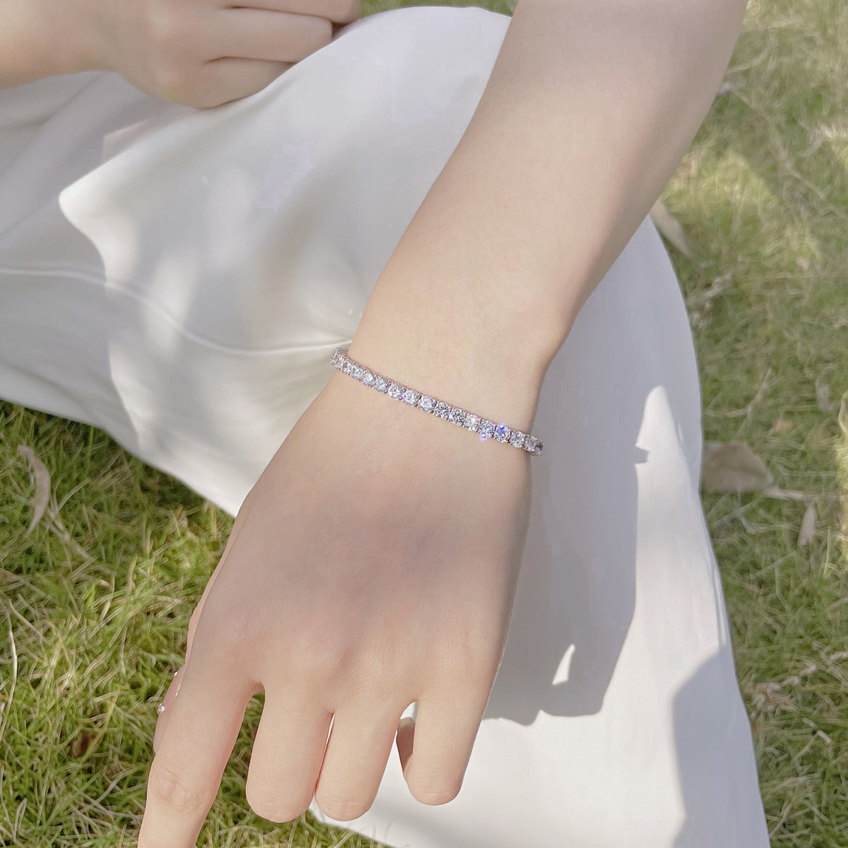 [Royal]Radiant Colorful Round Cut Party Bracelet