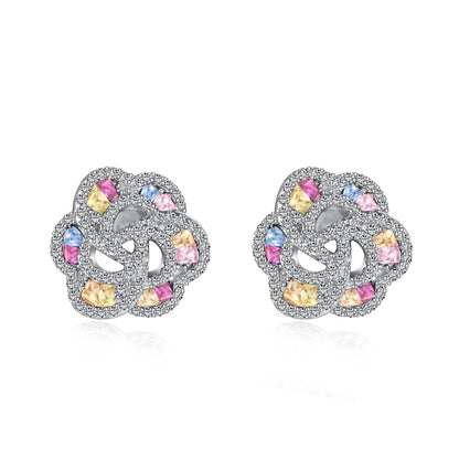 [Royal]Exquisite Flower Shape Daily Earrings