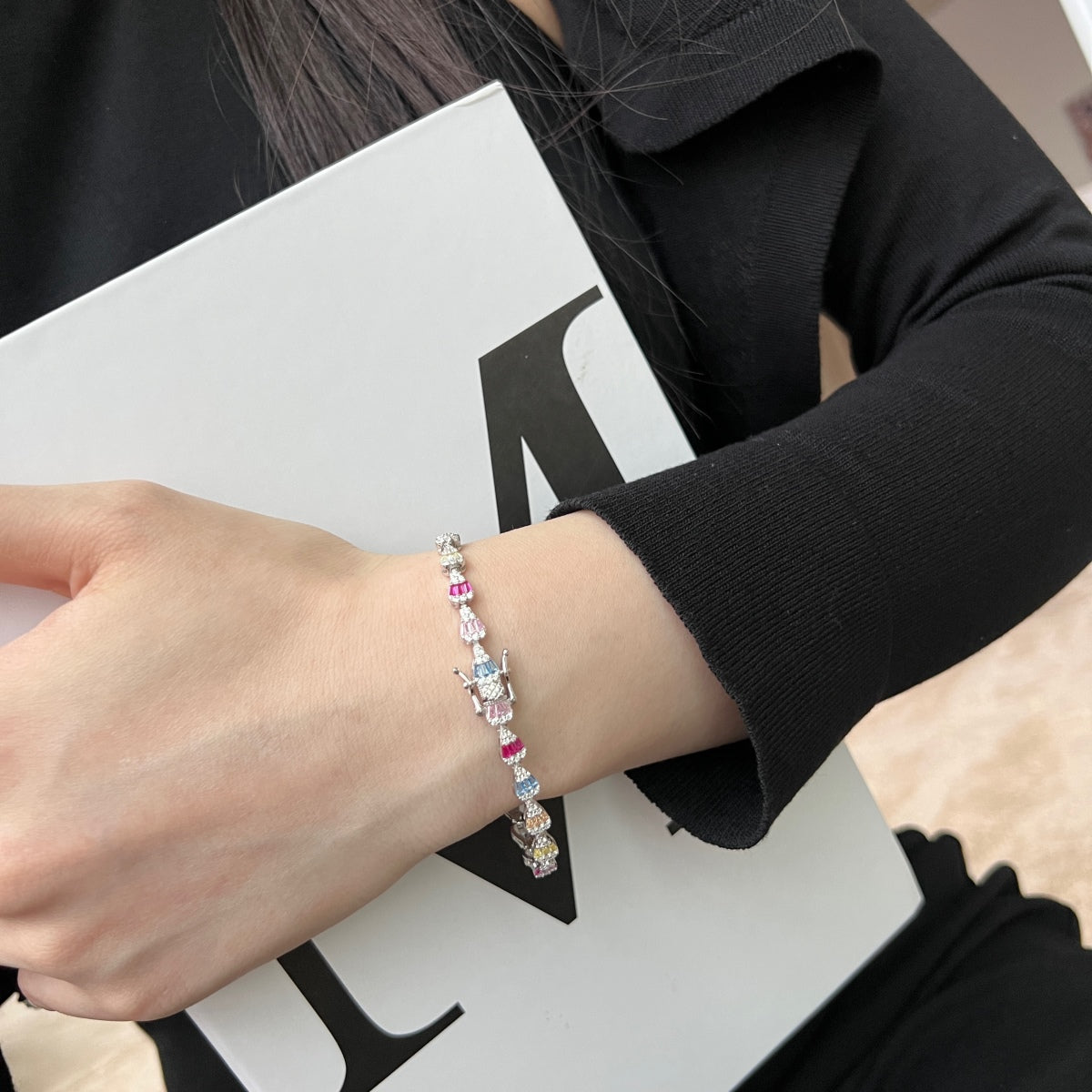 [Royal]Radiant Water Drop Shape Daily Bracelet