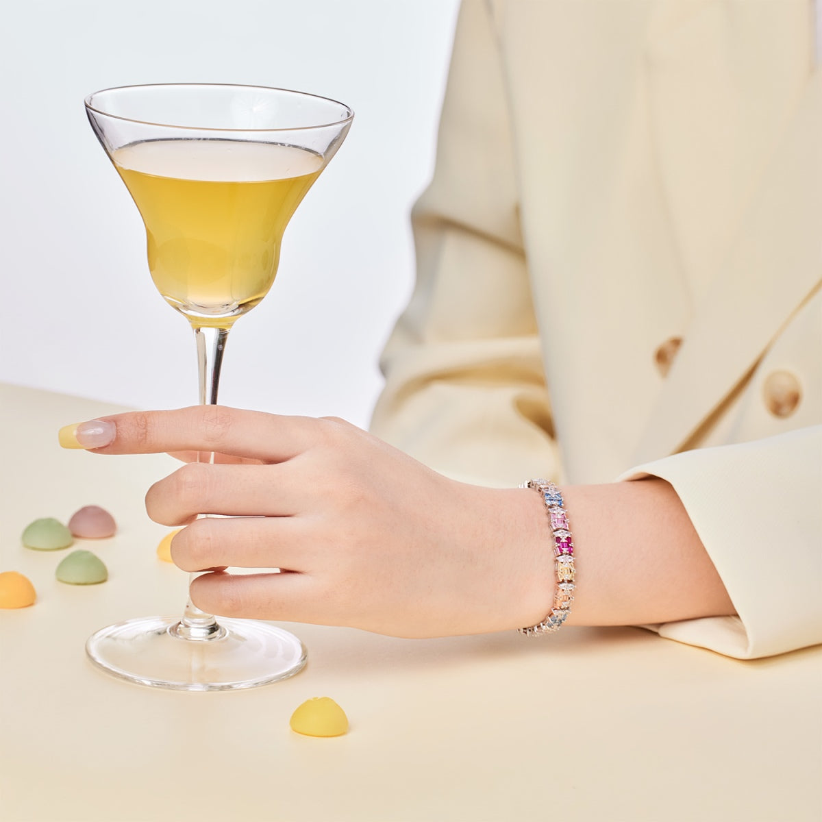 [Royal]Delicate Colorful Multi Cut Party Bracelet