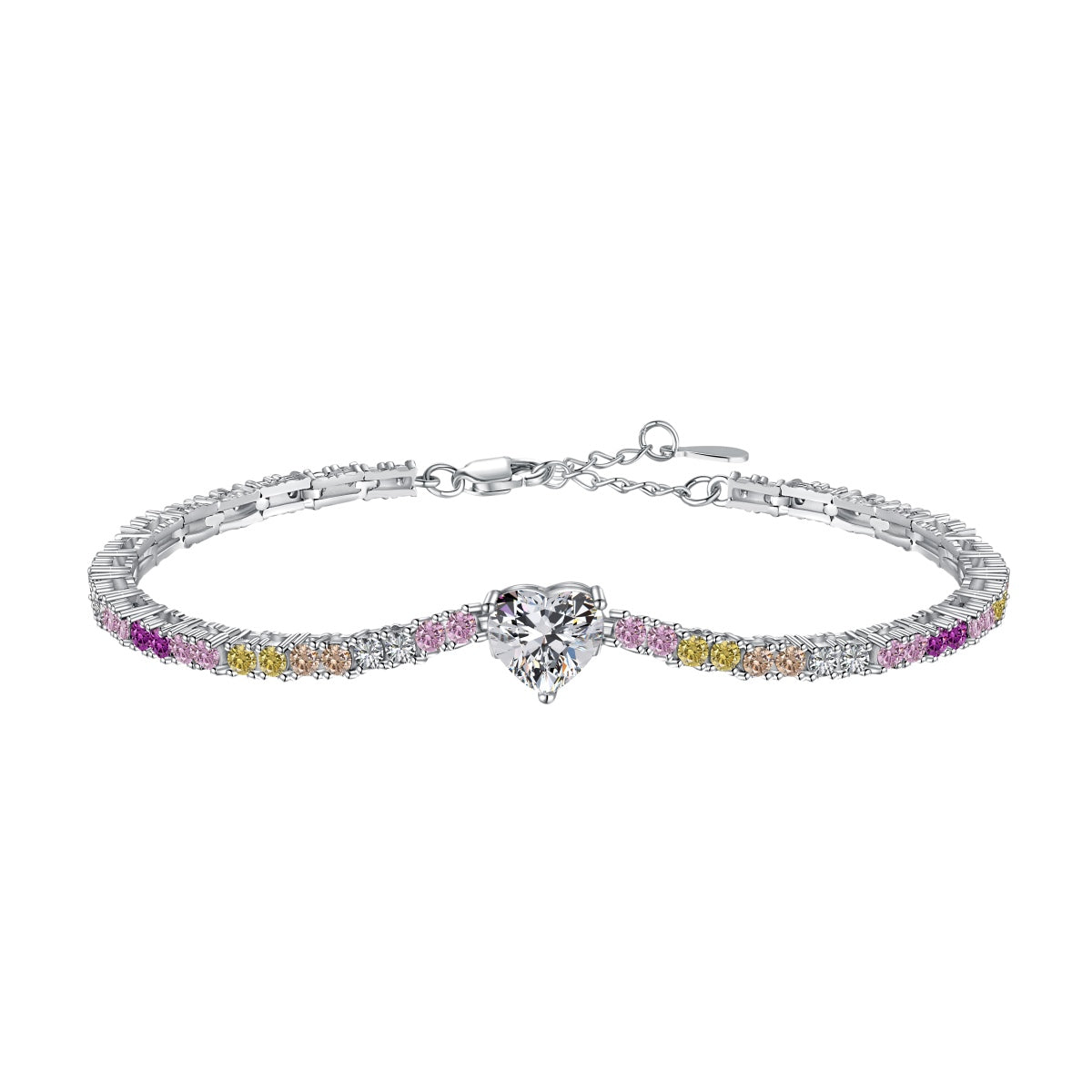[Royal]Delicate Romantic Heart Shape Lover Bracelet