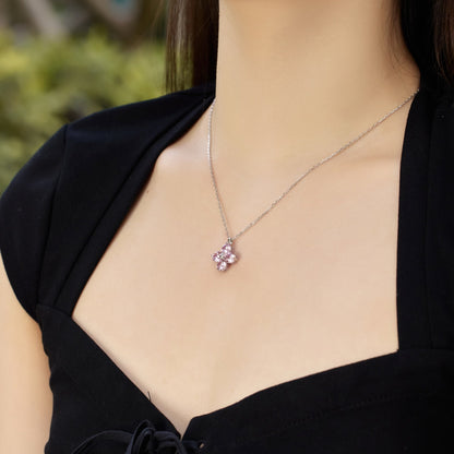 [Royal]Four-Leaf Clover And Eight-Pointed Star Necklace