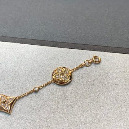 [Royal]STAR AND SUN 4 MOTIFS GOLD DIAMONDS BRACELET