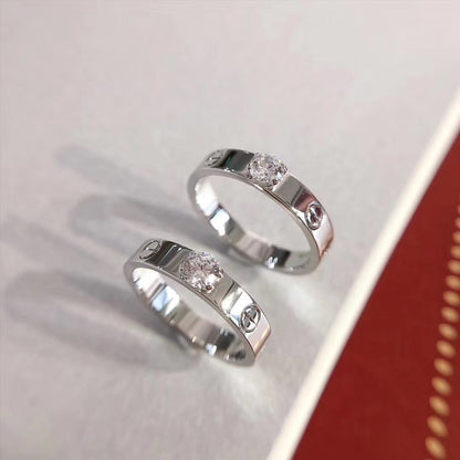 [Royal Fine ]LOVE RING 3.6MM 1 BIG DIAMOND