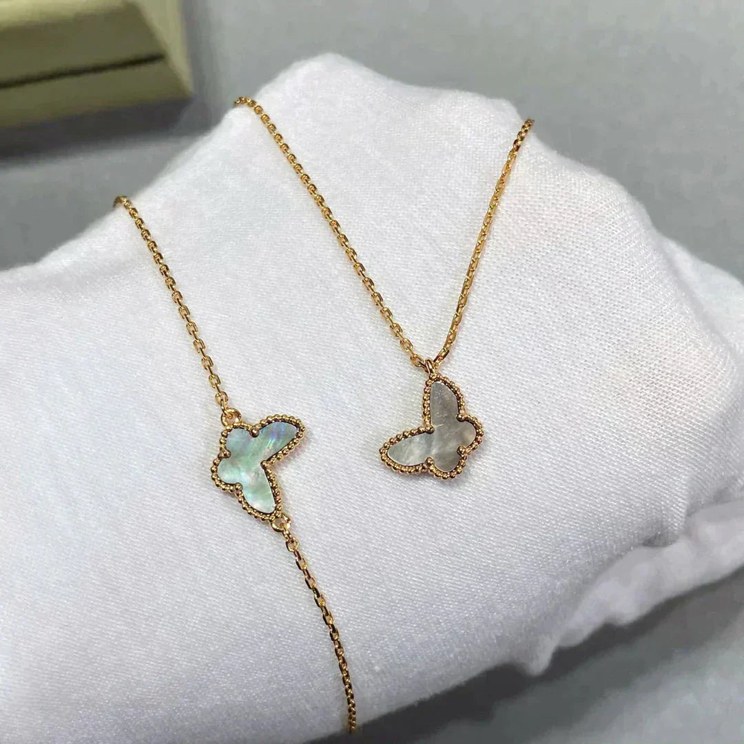 [Royal Fine ]BUTTERFLY DARK MOP BUTTERFLY BRACELET