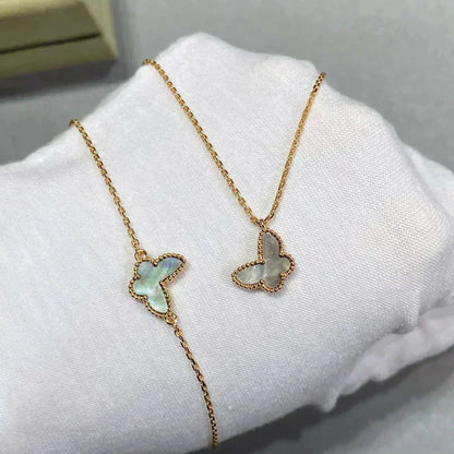 [Royal Fine ]BUTTERFLY DARK MOP BUTTERFLY BRACELET