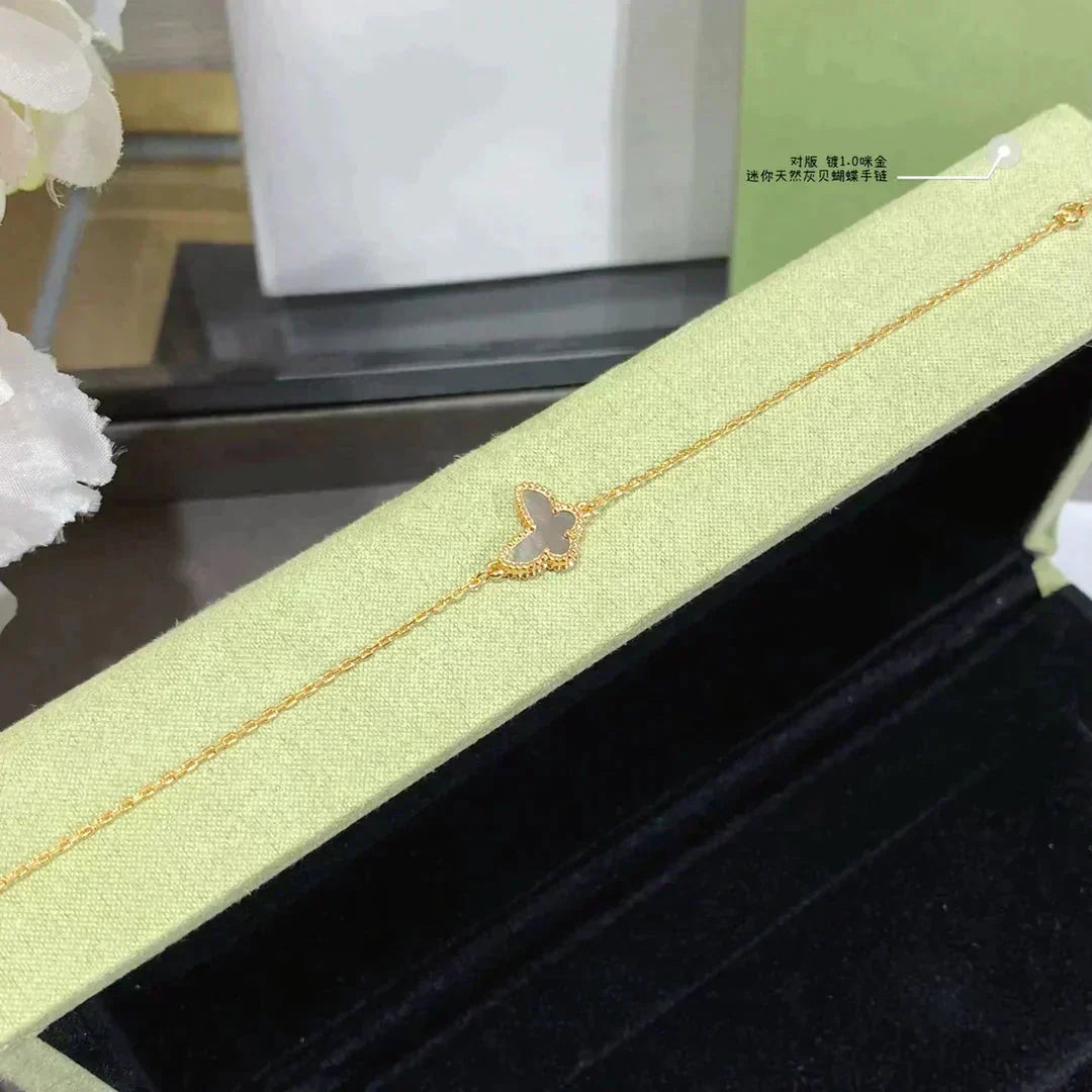 [Royal Fine ]BUTTERFLY DARK MOP BUTTERFLY BRACELET