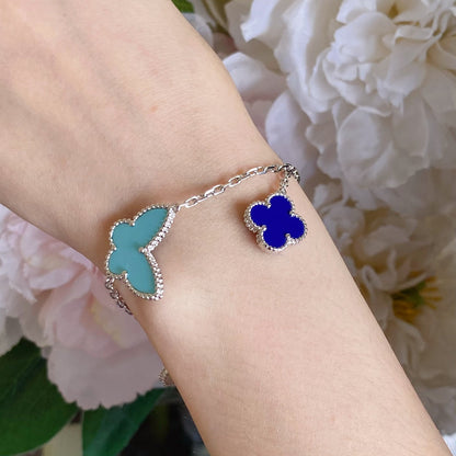 [Royal Fine ]LUCKY SPRING SILVER BRACELET 4 MOTIF