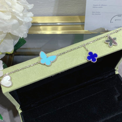 [Royal Fine ]LUCKY SPRING SILVER BRACELET 4 MOTIF