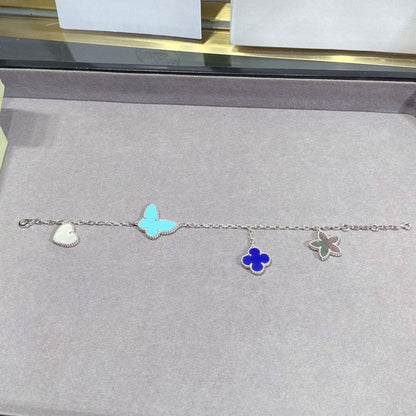 [Royal Fine ]LUCKY SPRING SILVER BRACELET 4 MOTIF