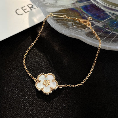 [Royal Fine ]LUCKY SPRING ROSE GOLD MOP BRACELET