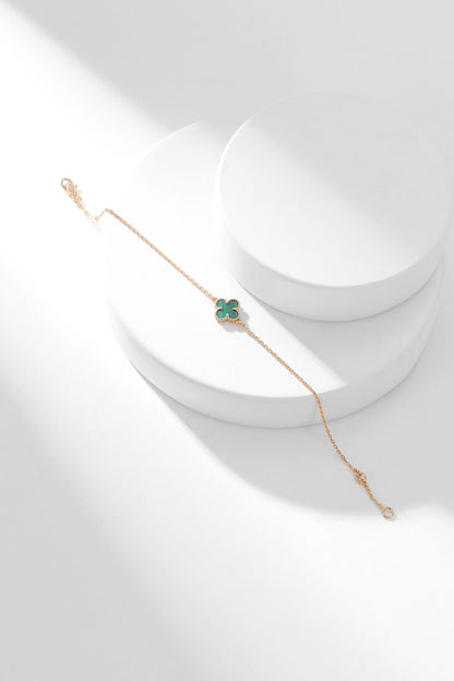 [Royal]CLOVER BRACELET MALACHITE 1 MOTIF