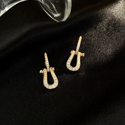 [Royal]FORCE 10 FULL DIAMOND DROP EARRINGS MEDIUM MODEL