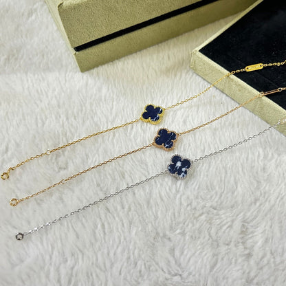 [Royal Fine ]CLOVER 1 MOTIF PIETERSITE BRACELET