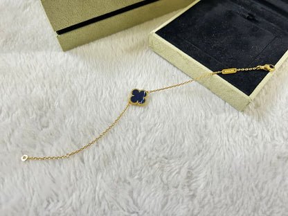 [Royal Fine ]CLOVER 1 MOTIF PIETERSITE BRACELET