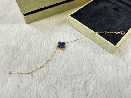 [Royal Fine ]CLOVER 1 MOTIF PIETERSITE BRACELET