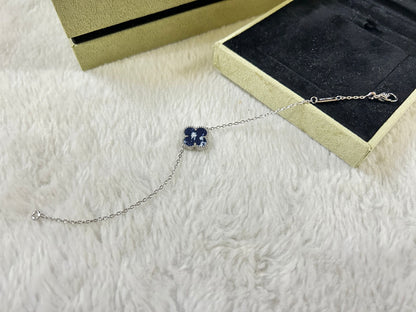 [Royal Fine ]CLOVER 1 MOTIF PIETERSITE BRACELET