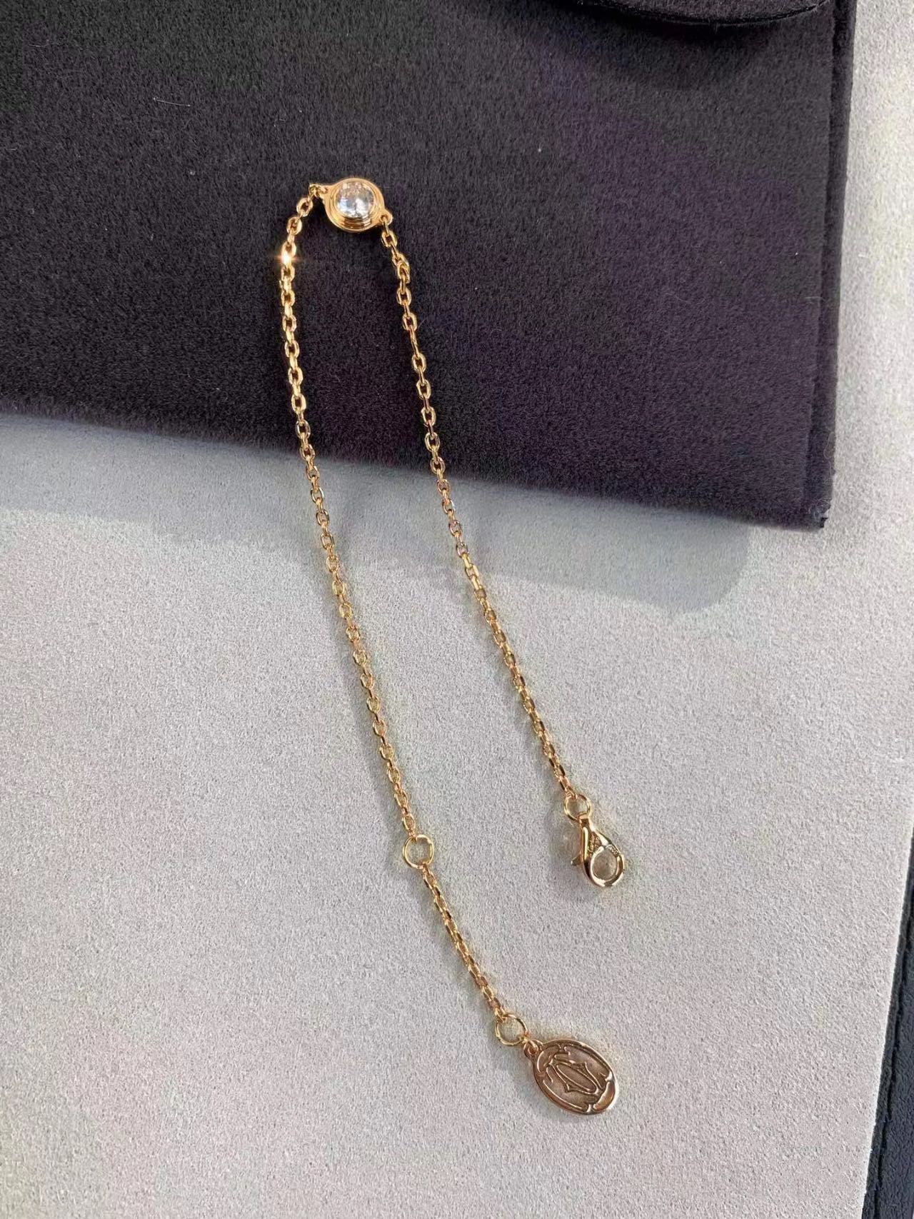 [Royal Fine ]DAMOUR DIAMOND LINK BRACELET