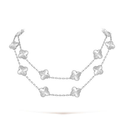 [Royal Fine ]CLOVER 20 MOTIFS  LASER SILVER