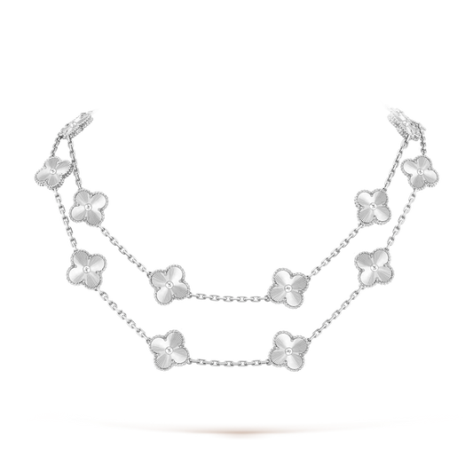 [Royal Fine ]CLOVER 20 MOTIFS  LASER SILVER