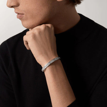 [Royal Fine ]LOVE BRACELET 6.1MM DIAMOND-PAVED 10 BIG DIAMONDS