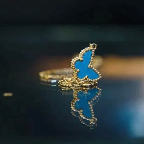 [Royal Fine ]BUTTERFLY TURQUOISE BUTTERFLY BRACELET