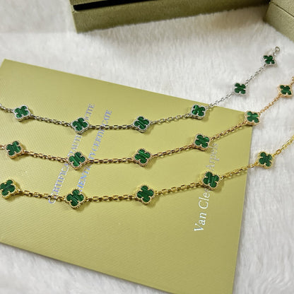 [Royal]CLOVER 6 MOTIF MALACHITE BRACELET