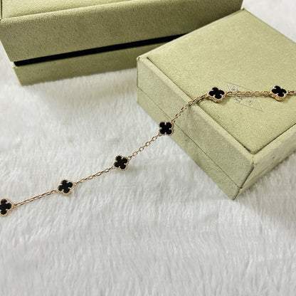 [Royal]CLOVER 6 MOTIF  ONYXS BRACELET