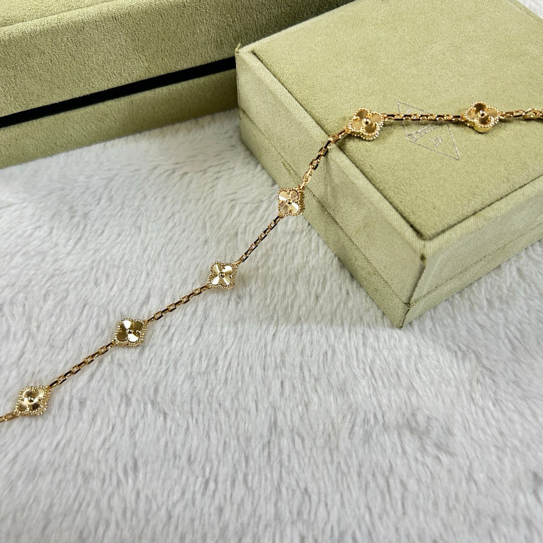 [Royal]CLOVER 6 MOTIF DIAMOND BRACELET
