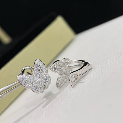 [Royal Fine ]BUTTERFLY ALL DIAMOND EARRINGS