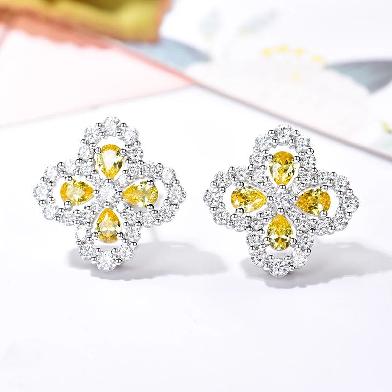 [Royal]LOOP EARRINGS FULL MOTIF DIAMOND 16MM