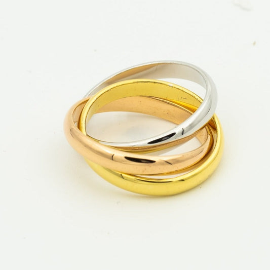 [Royal Fine ]TRINITY RING GOLD PINK GOLD SILVER