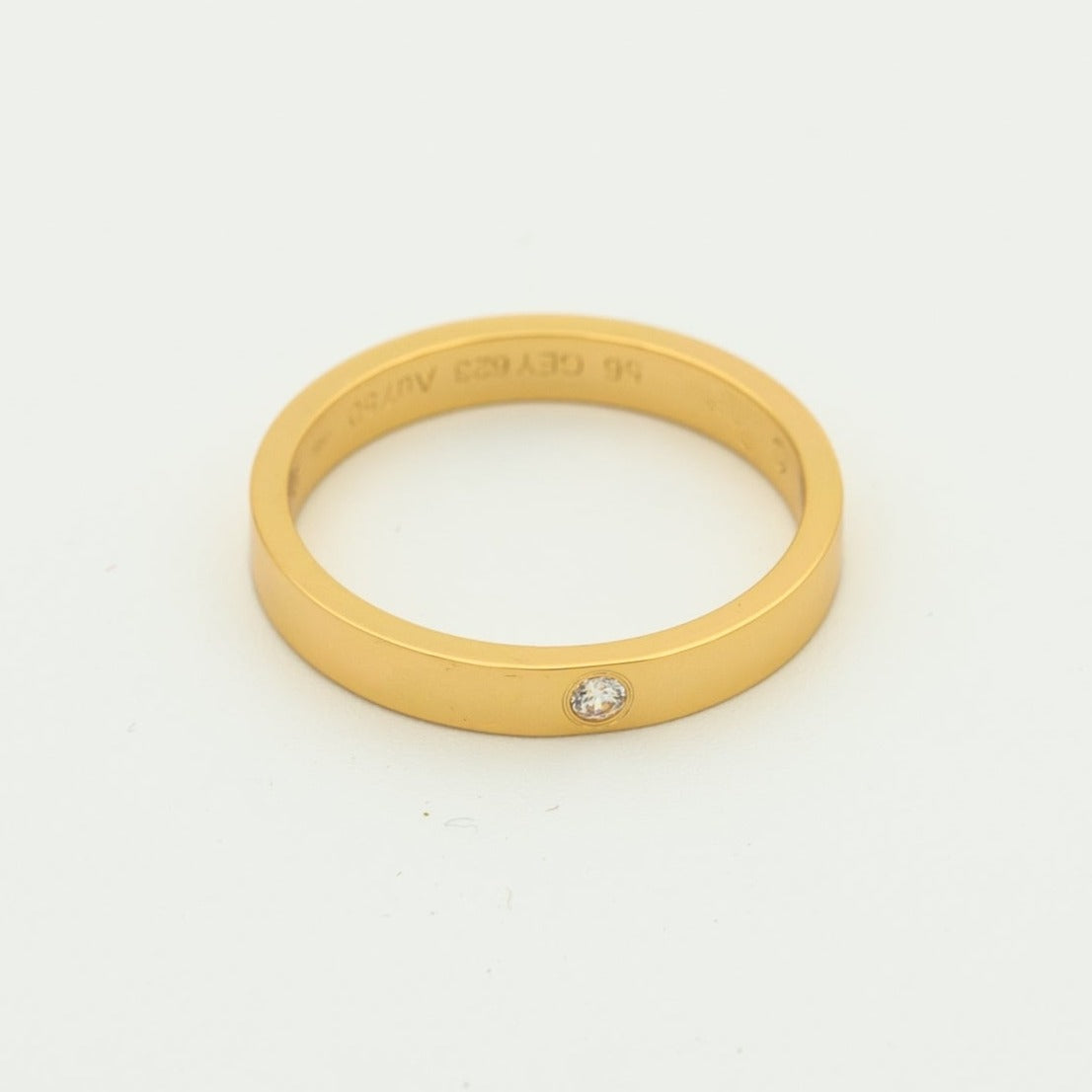 [Royal Fine ]LOVE RING 4MM 1 DIAMOND
