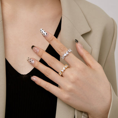 [Royal]Delicate Multi Cut Ring