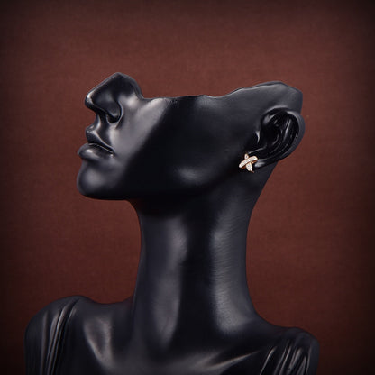 [Royal]JEUX DE GOLD DIAMOND EARRINGS