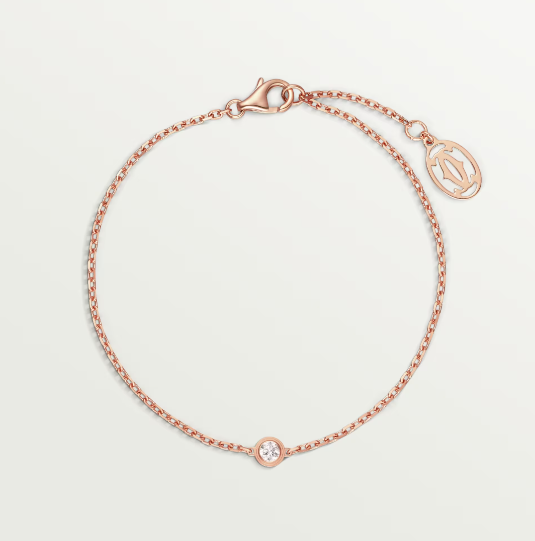 [Royal Fine ]DAMOUR DIAMOND LINK BRACELET