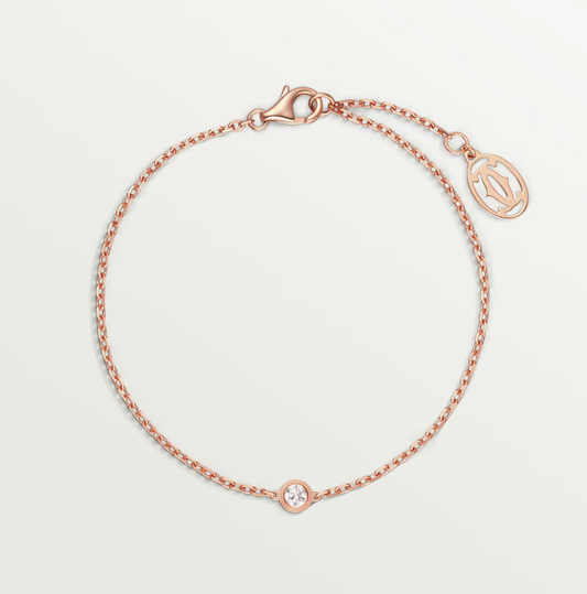 [Royal Fine ]DAMOUR DIAMOND LINK BRACELET